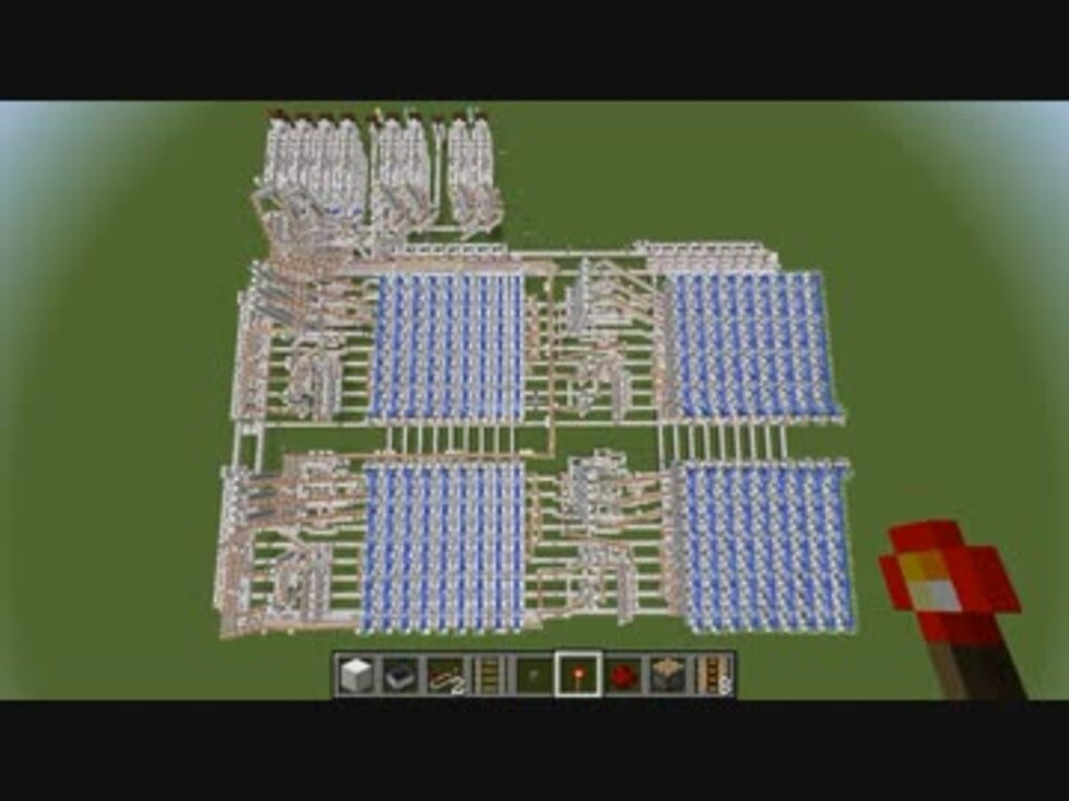 Minecraft 線の交点を数える方法でトロッコ乗算器 ニコニコ動画