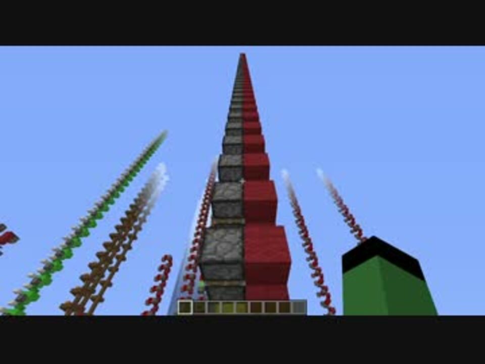 Minecaft 1 9 2x3に収めたかったスライムブロックを使わないエレベーター ニコニコ動画