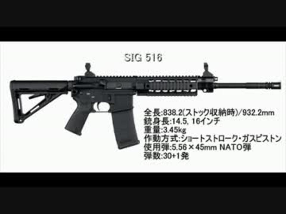 Sig516 アサルトライフル テスト射撃動画 ニコニコ動画