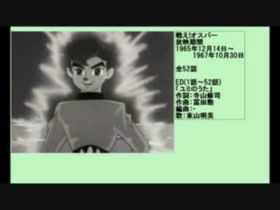 60年代アニメ主題歌集 戦え！オスパー