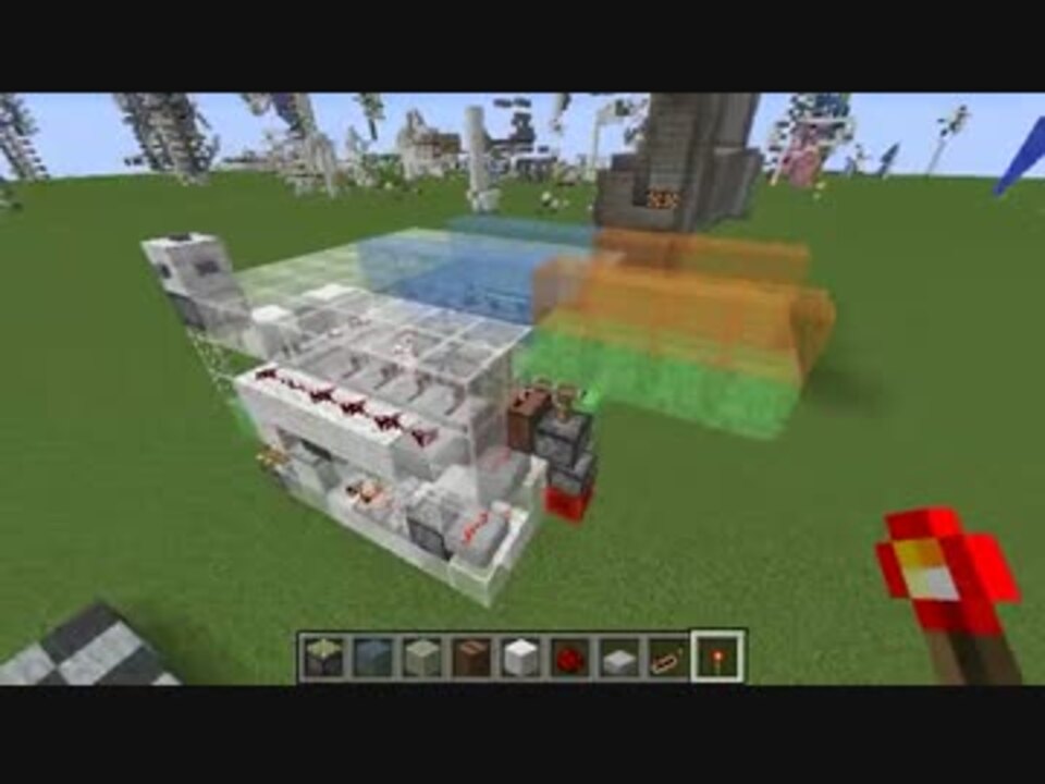Minecraft 4ブロック伸びる可動橋を高速化してみた ニコニコ動画