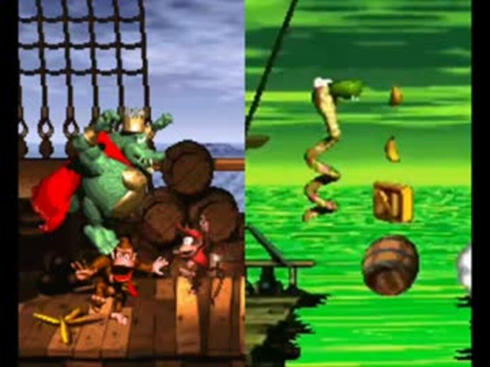 Mashup ー DKC GangーPlank Galleon ＋ DKC2 Rattle Battle - ニコニコ動画