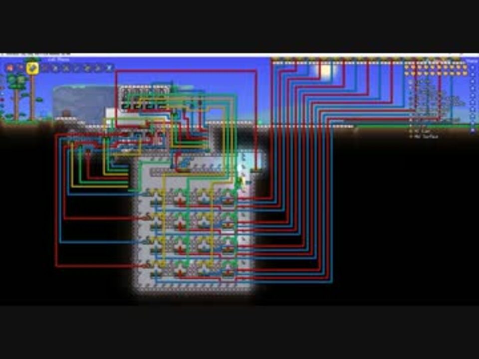 Terraria 何番煎じ 3 論理回路で行き先指定テレポーターの改良 ニコニコ動画