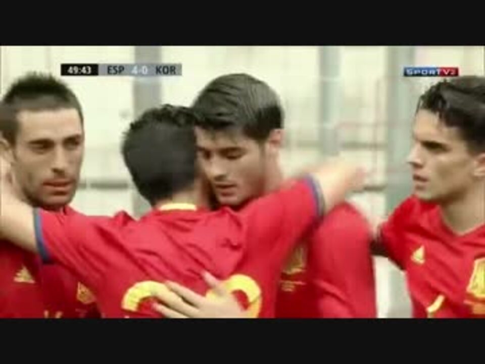 親善試合 スペインvs韓国 ハイライト ニコニコ動画