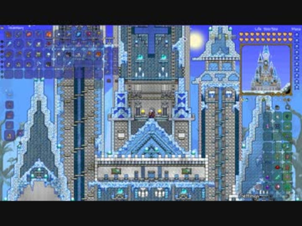 Terraria建築 3 雪原の城 お知らせ ニコニコ動画