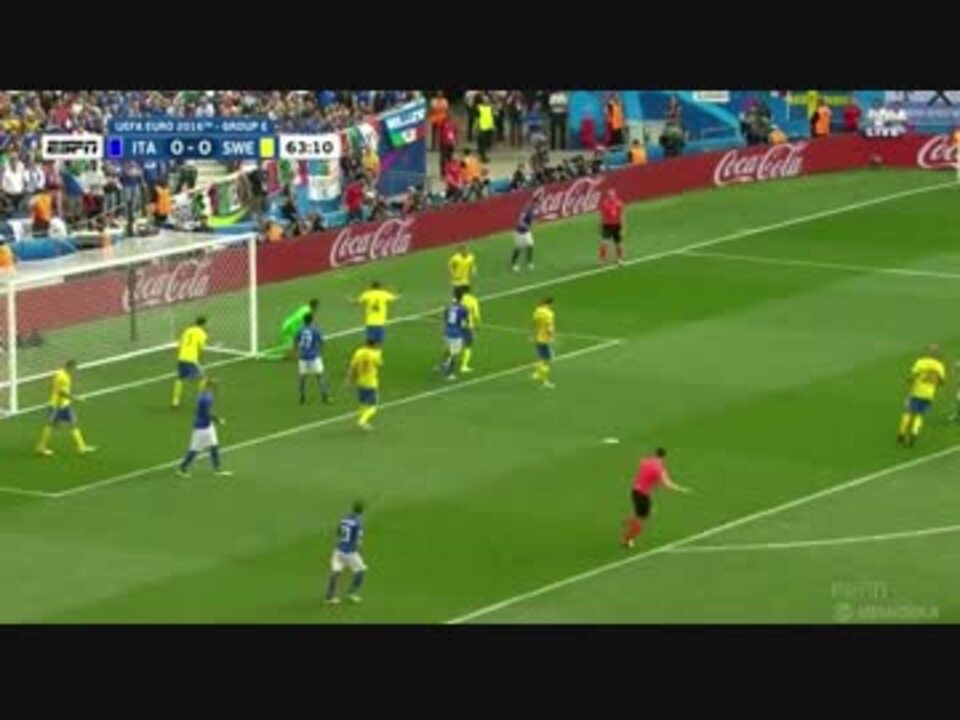 Euro16 イタリア代表 Vs スウェーデン代表 ニコニコ動画