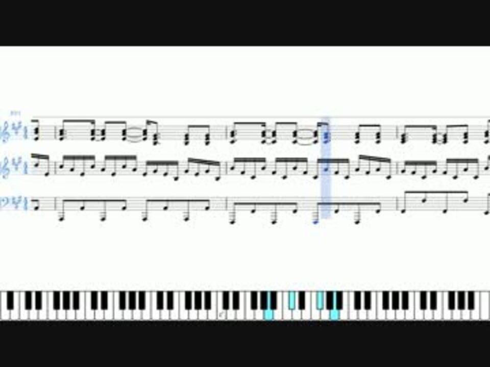 ピアノ楽譜 Freedom Dive Glorious Crown ニコニコ動画