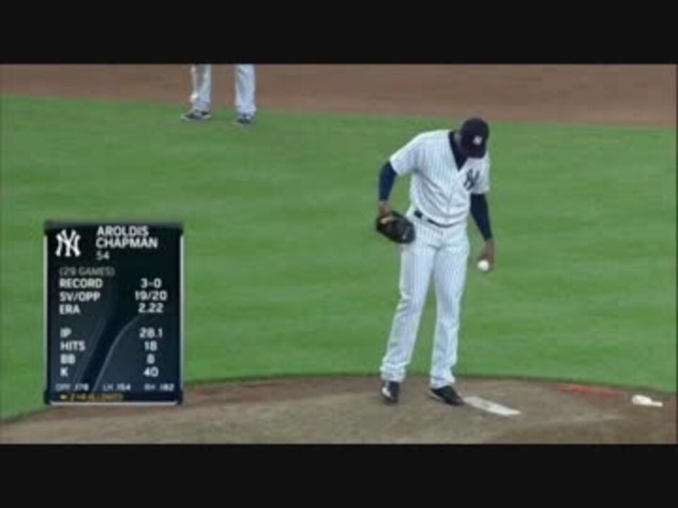 Mlb アロルディス チャップマン 7 22 全投球 104 9mph ニコニコ動画