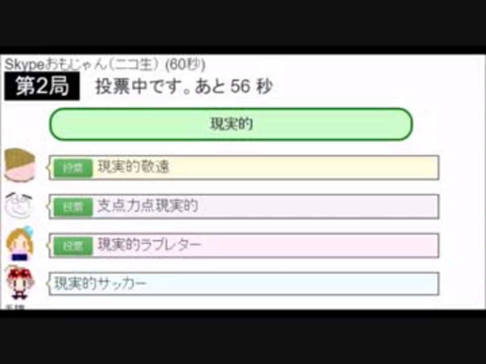 人気の Skype 動画 4本 5 ニコニコ動画