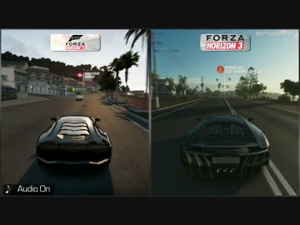 Forza Horizon 2 Vs Forza Horizon 3 グラフィック比較 ニコニコ動画