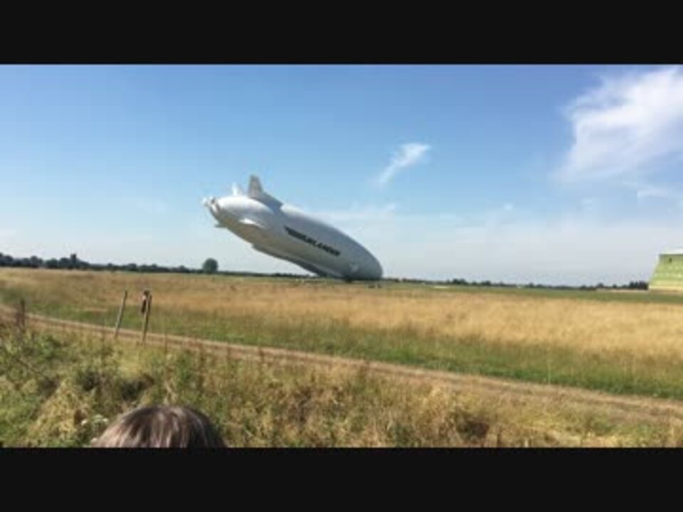 世界最大の航空機エアランダー１０が墜落しコクピットを損傷 ニコニコ動画