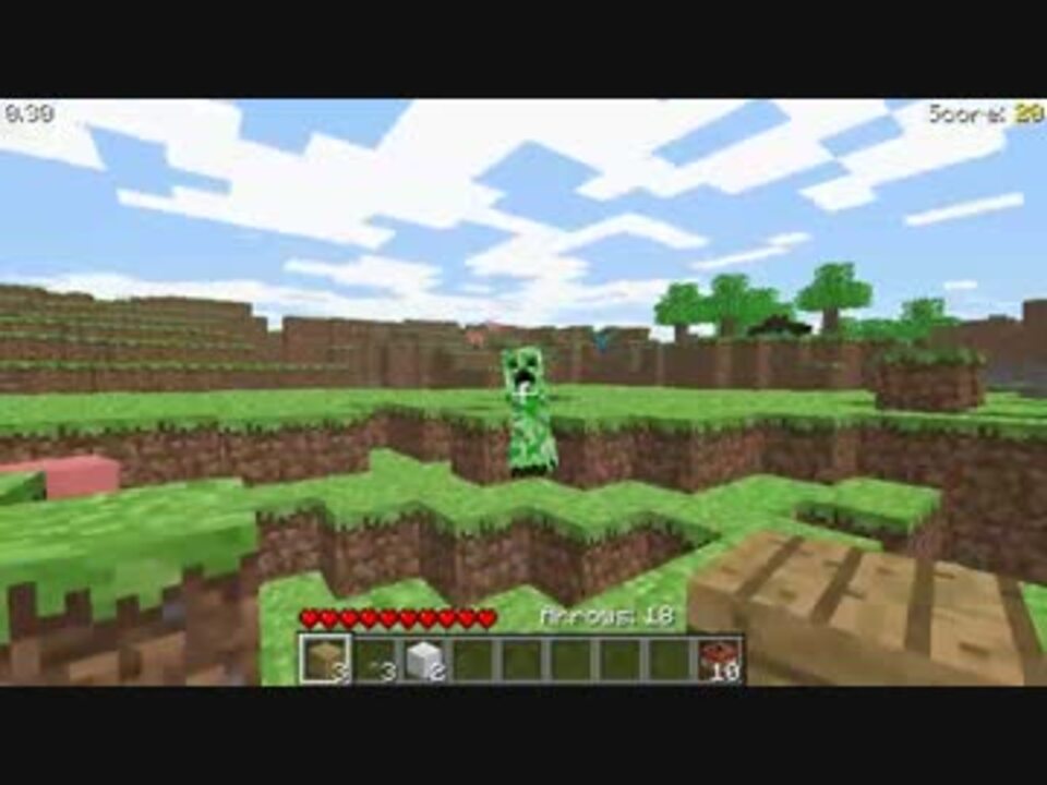 Minecraft 09年誕生当時のマイクラでサバイバルしたらすごく鬼畜だった ニコニコ動画