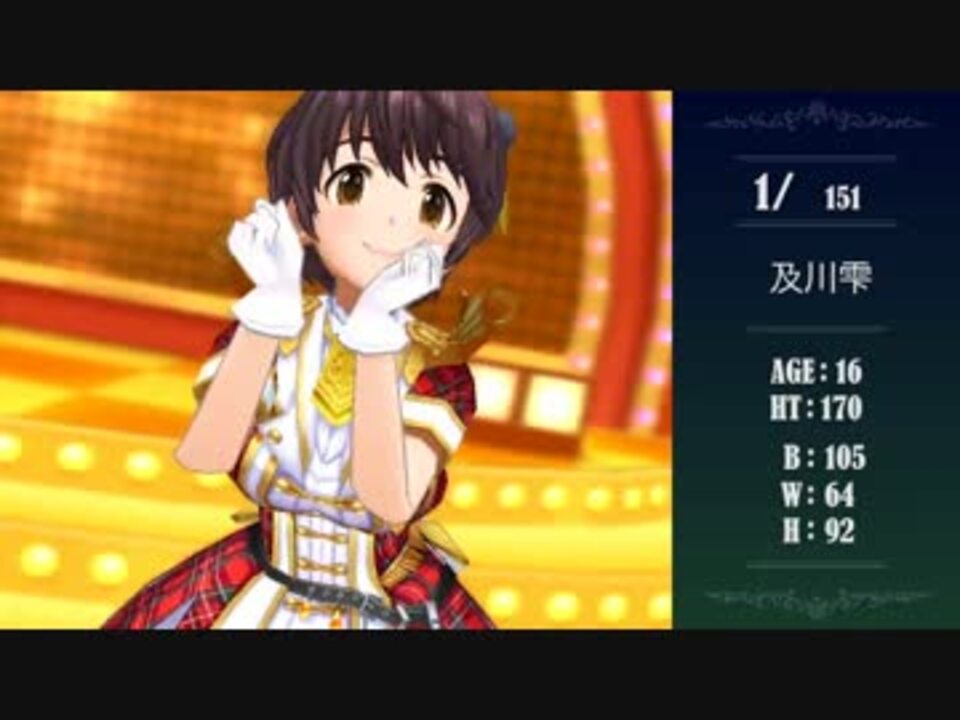 デレステ バストサイズランキング Part2 1周年版 ニコニコ動画