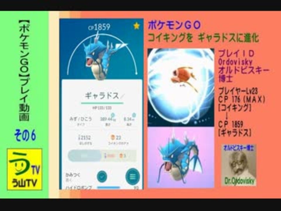 ポケモンｇｏ ギャラドスに進化 ニコニコ動画