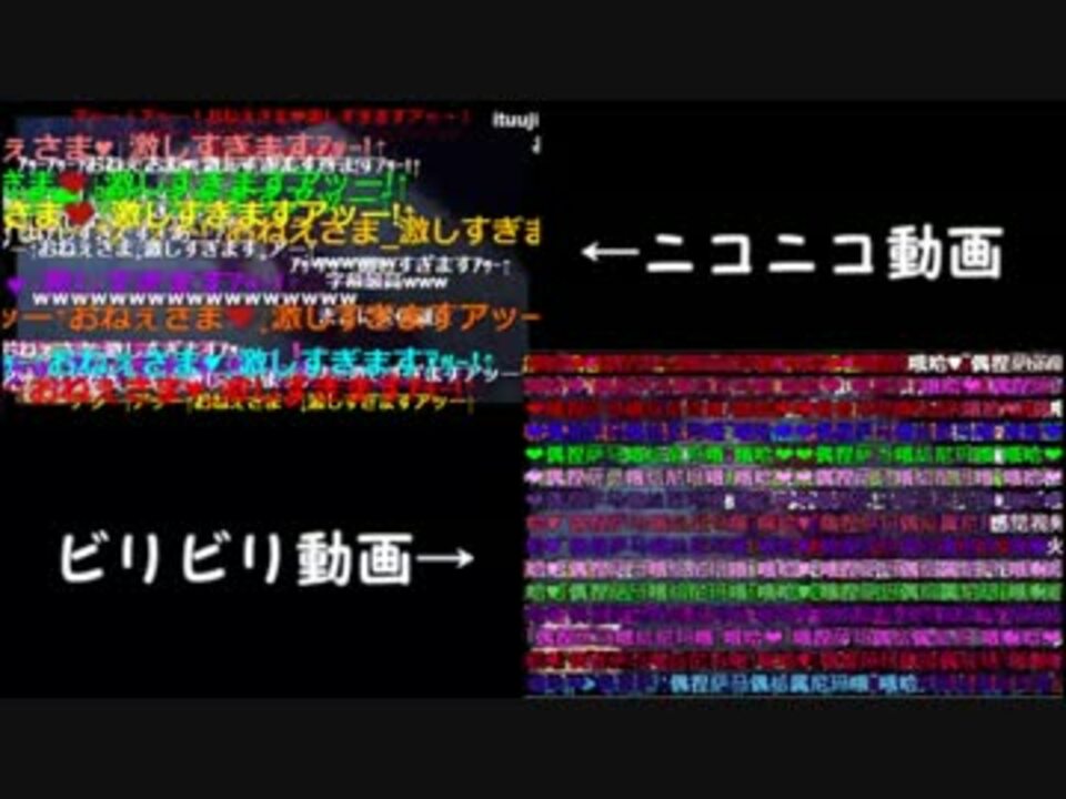 危険な黒子 ニコニコ動画とビリビリ動画のコメント比較 ニコニコ動画