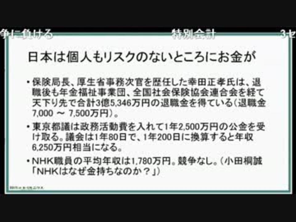 人気の Nhk職員の平均年収 1780万円 動画 3本 ニコニコ動画