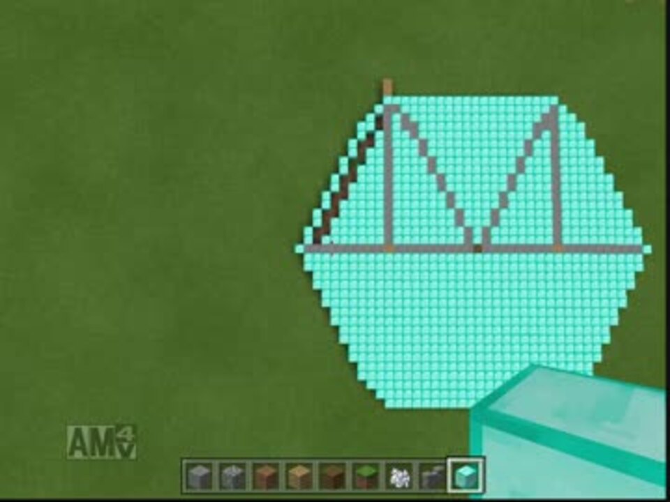 Maincraft 誰でもできるマイクラで正六角形を作る方法を検証してみた ニコニコ動画