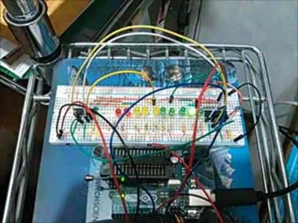 【EEPROM】…Arduinoと74HC595でLED…【24LC512】 - ニコニコ動画