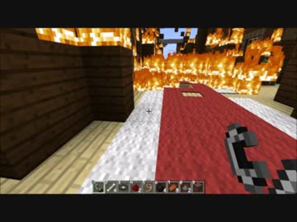 Minecraft 森の洋館をめっちゃ燃やした ニコニコ動画