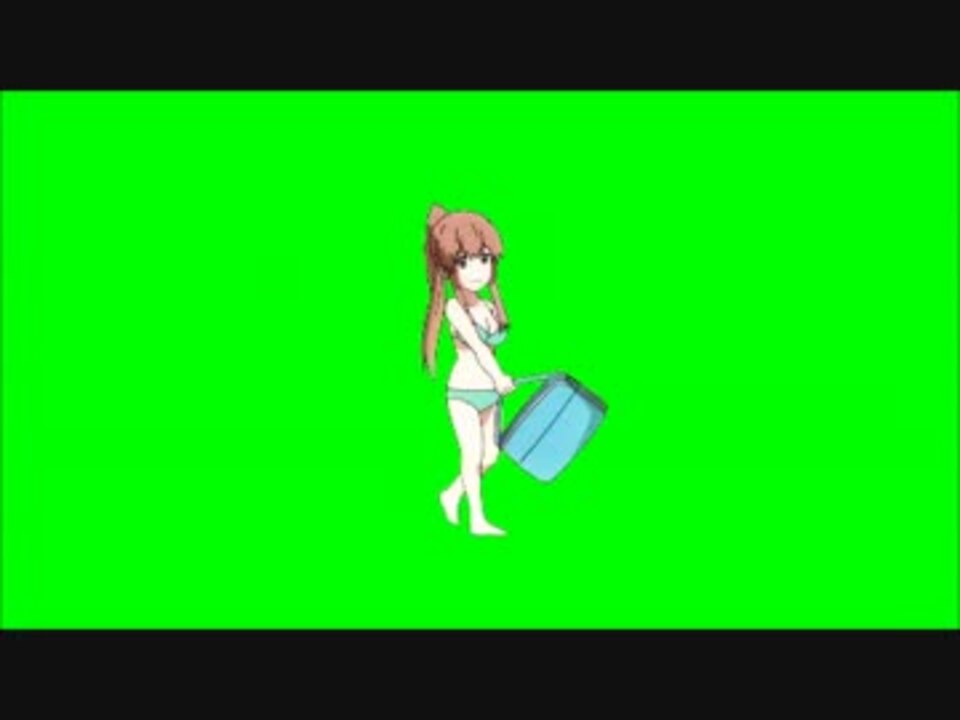 競女 青葉 風音 001 グリーンスクリーン ニコニコ動画