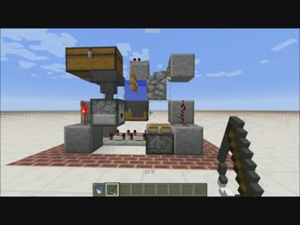 Minecraft 半自動釣堀機の作り方 1 11 ニコニコ動画