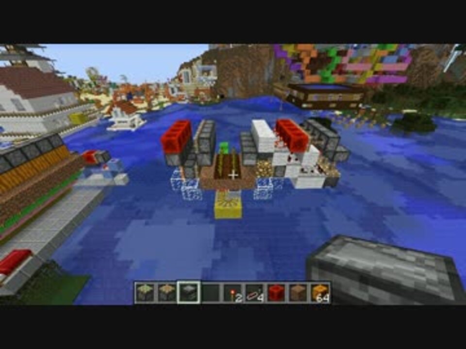 Minecraft Ver1 11以降で 全自動かぼちゃ畑 を修正 進化する動画