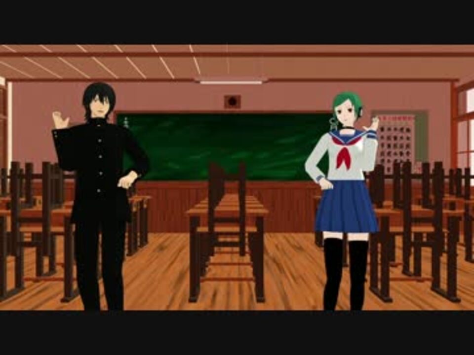 Mmd銀魂 たまさんと山崎で夕景イエスタデイ ニコニコ動画