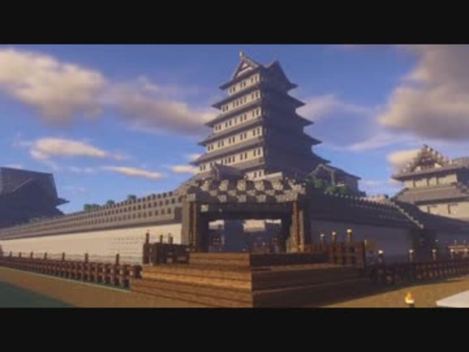 Minecraft オリジナル城 和風 を築城してみた ニコニコ動画