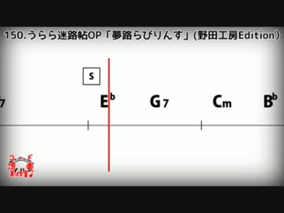 【コード譜面】うらら迷路帖OP「夢路らびりんす」(らびりんず)(演奏用)