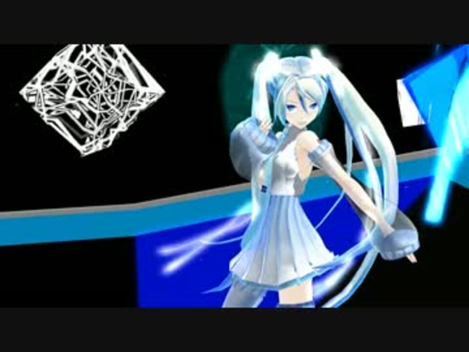 初音ミク ストロボナイツ Mmd Remmaple Snowv3 Miku 黒背景ver ニコニコ動画