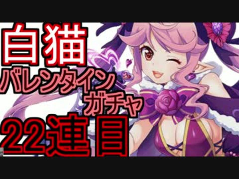 白猫 遅めの バレンタインガチャ11連じゃああ 22連目 ニコニコ動画