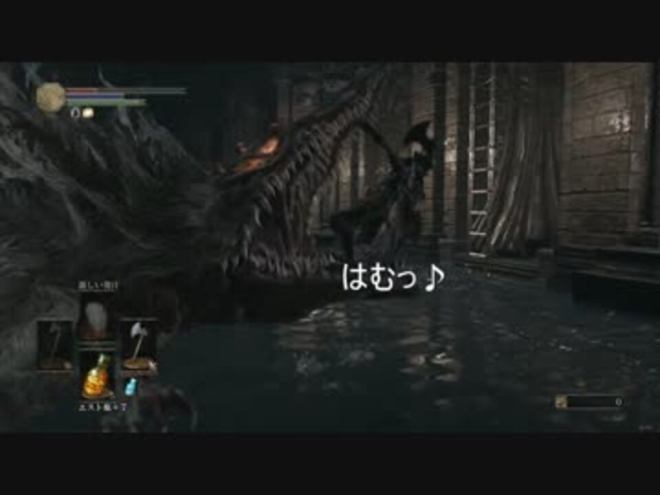 ダークソウル3 Dark Souls Iii 貯水槽の犬2匹目と熱い真剣勝負その1 ニコニコ動画