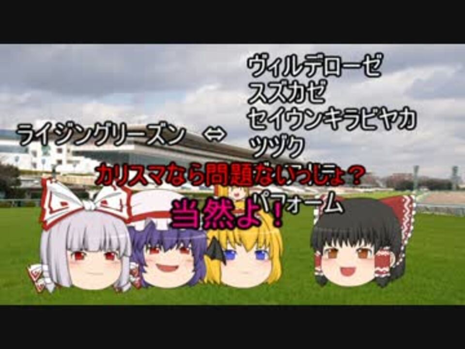 ゆっくり達のテキトーモットー競馬予想１０８ 報知杯ｆｒとか ニコニコ動画