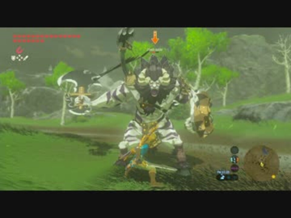 ゼルダの伝説 ブレスオブザワイルド 中ボス 強敵戦闘シーン集 ニコニコ動画