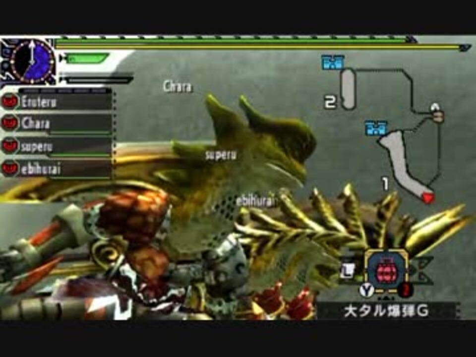 Mhxx 抜刀禁止のリモセト部隊 Vs ｇ級ラオシャンロン 狩猟解禁 ニコニコ動画