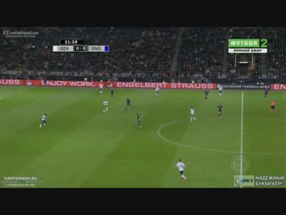 サッカー 親善試合フル動画 ドイツvsイングランド 前半 ニコニコ動画