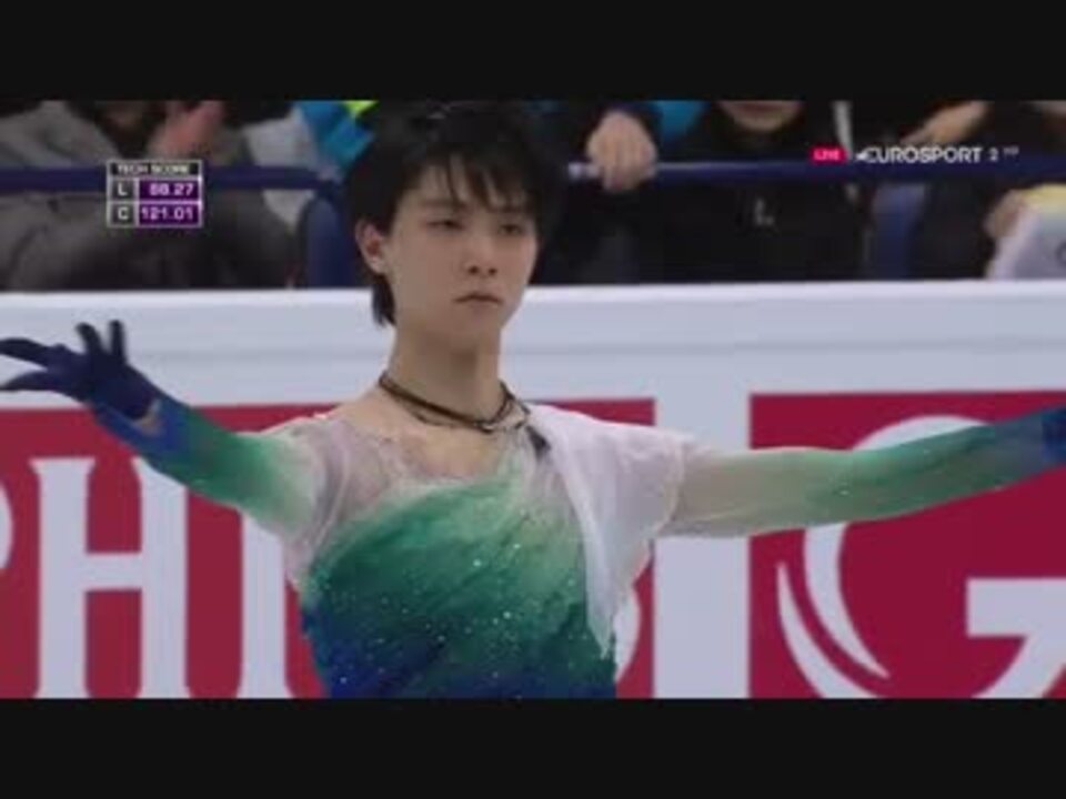 ユロスポ実況 羽生結弦 17 World Championships Fs ニコニコ動画