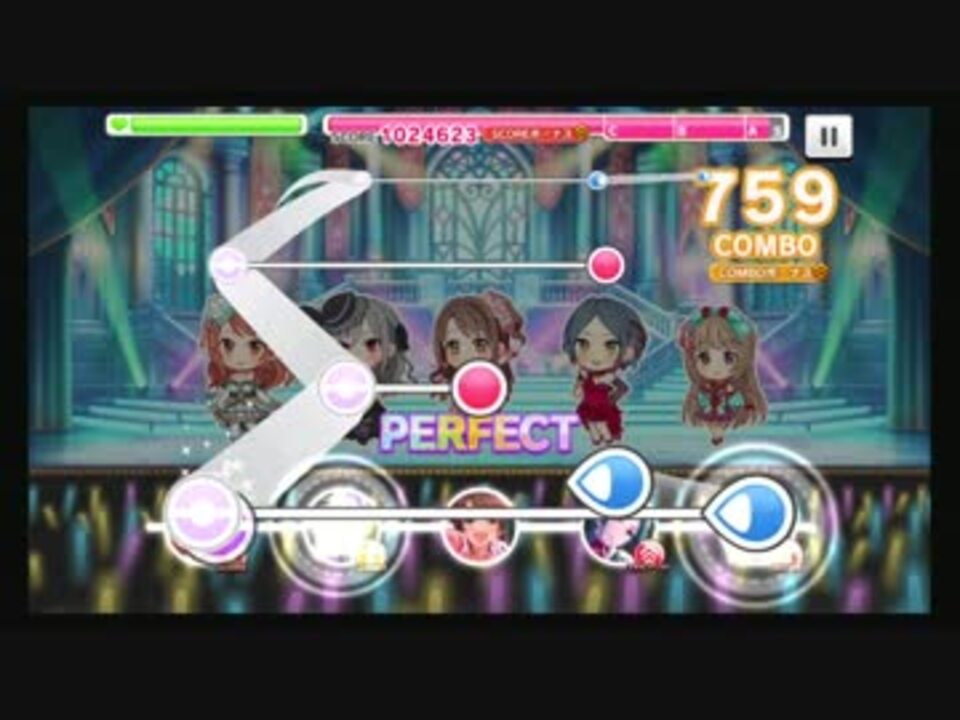 デレステ 生存本能ヴァルキュリア Master 新譜面 Full Combo ニコニコ動画