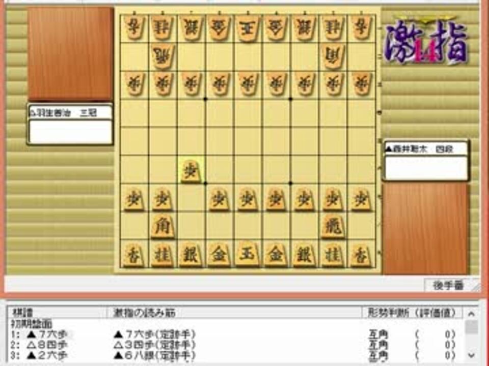 気になる棋譜を見ようその１０００ 藤井四段 対 羽生三冠 ニコニコ動画