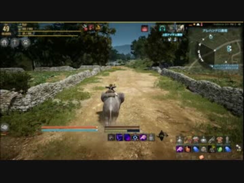 黒い砂漠 スタート加速と高速回転で全速前進 象 ニコニコ動画