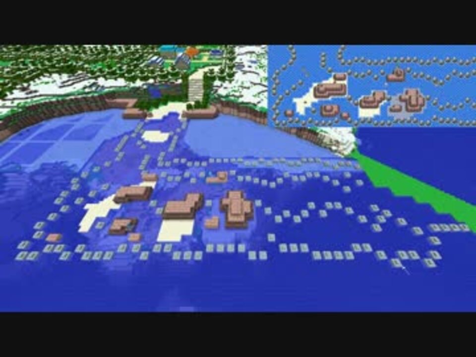 ポケモンdppt シンオウ地方を作りたい45 ゆっくりminecraft ニコニコ動画