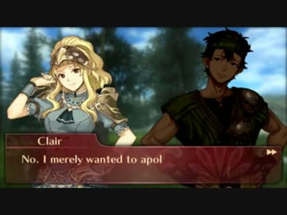 ファイアーエムブレムエコーズ 英語版 グレイ クレア 支援会話c A ニコニコ動画