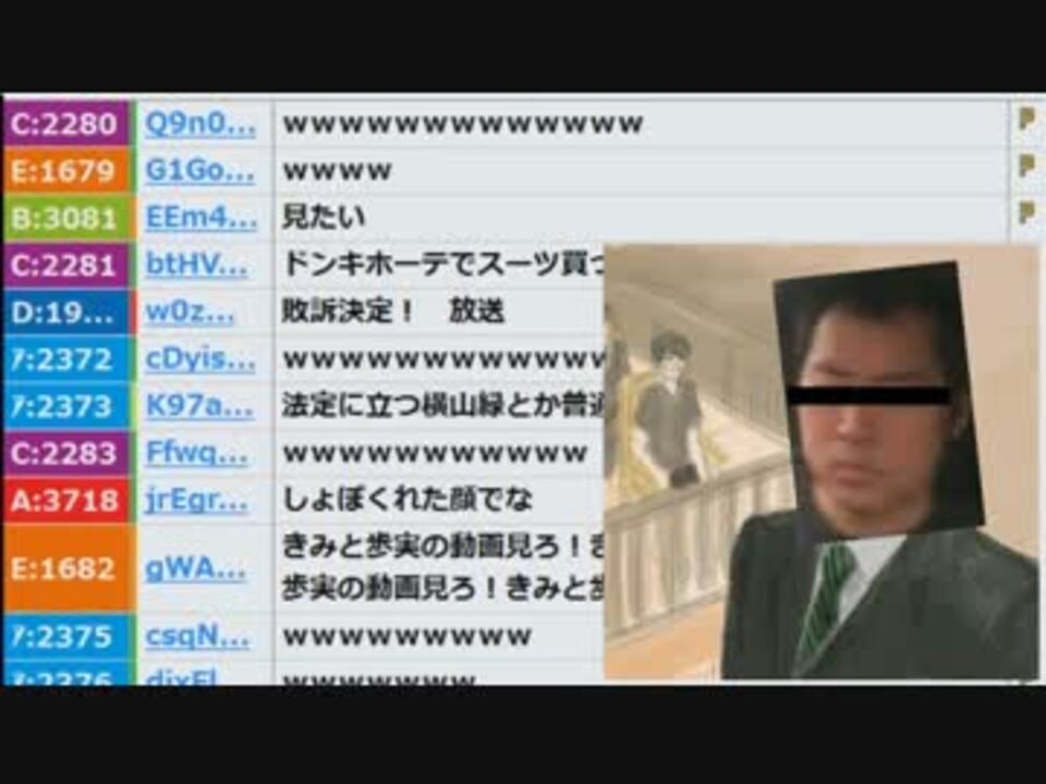 うんこちゃん ６月１日横山緑の刑事裁判に行くぞ 放送 加藤純一 ニコニコ動画