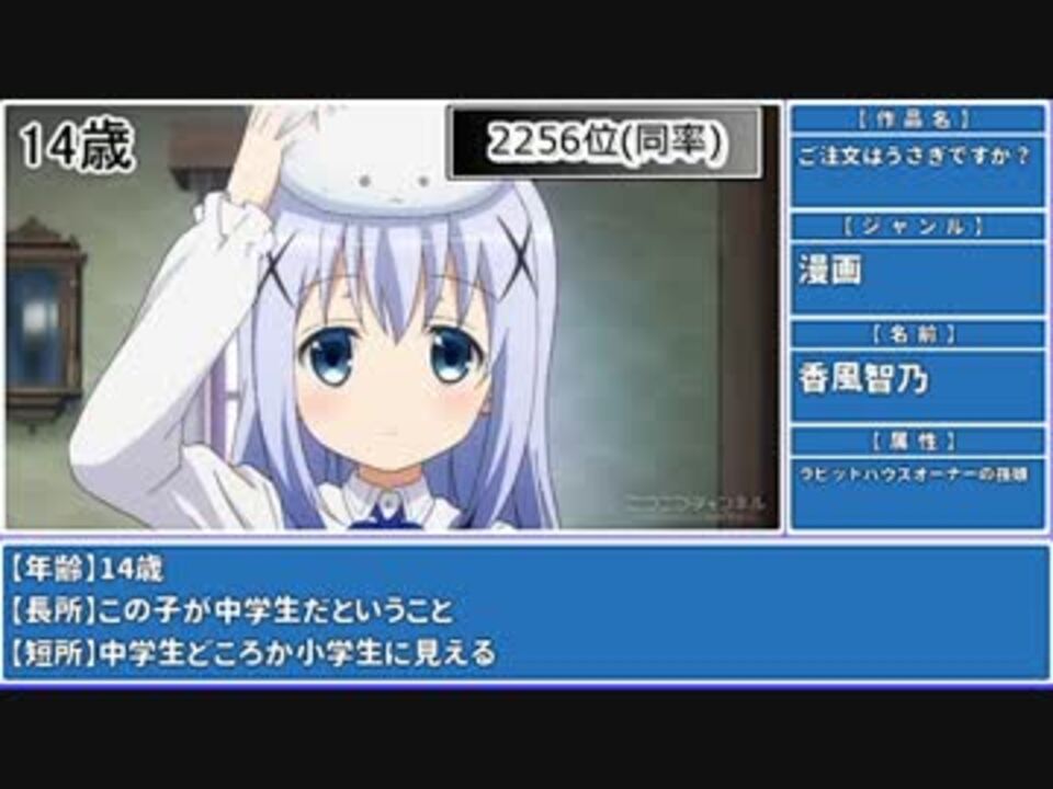 新 色んな作品のキャラを年齢順に並べた Part3 14歳 16歳 ニコニコ動画