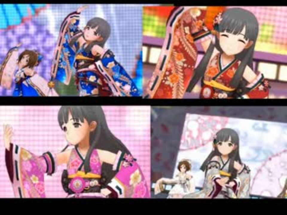 デレステmv 花簪 Hanakanzashi 四季変化 小早川紗枝 ニコニコ動画