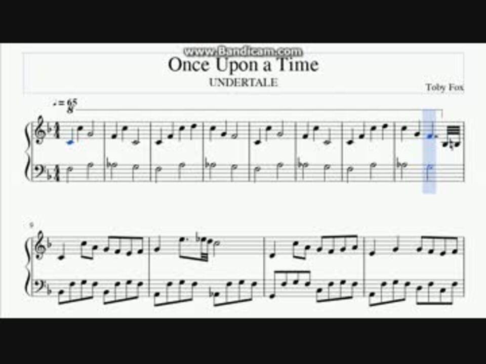 Undertale 001 Once Upon A Time むかしむかし ピアノ ニコニコ動画