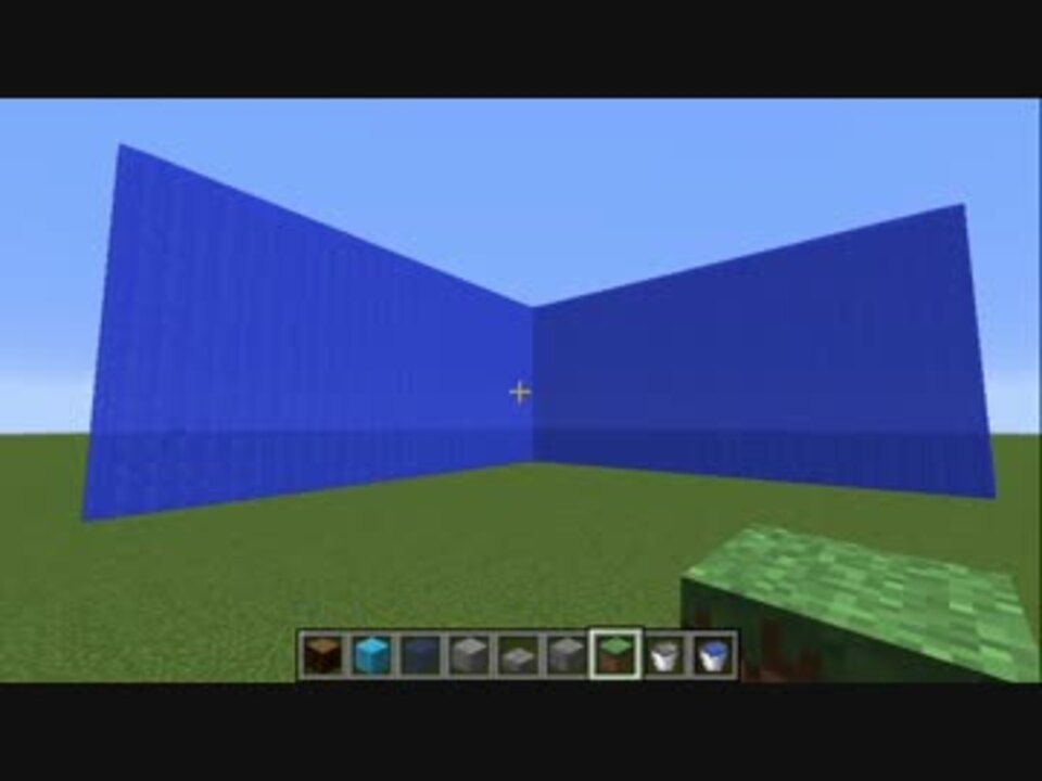マイクラ 一マスの水壁解説 水の壁 ニコニコ動画