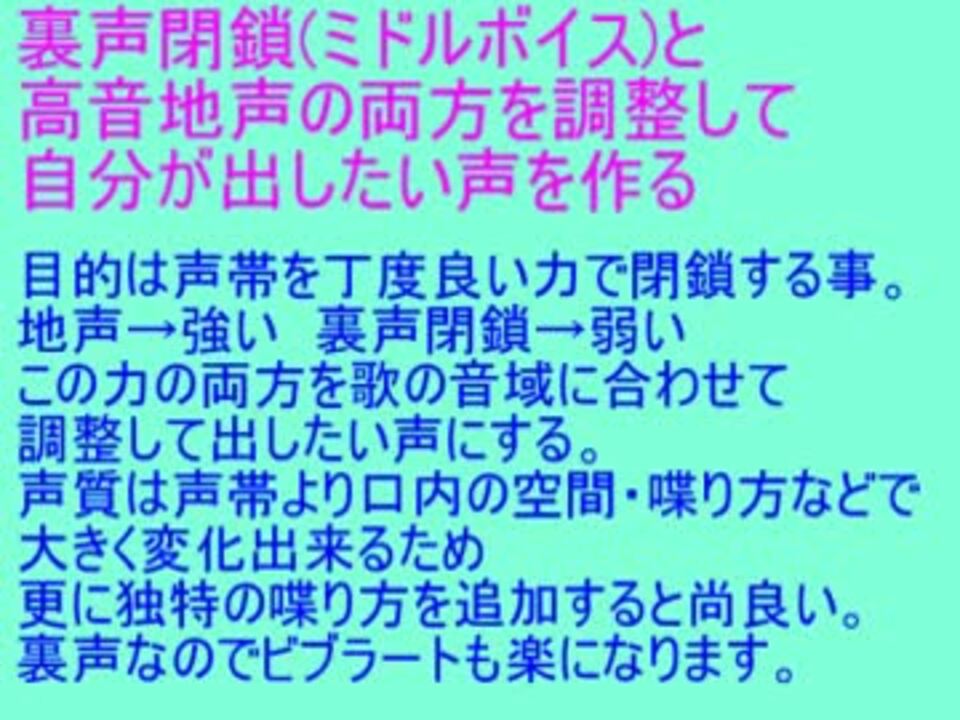 人気の 声の出し方 動画 10本 ニコニコ動画