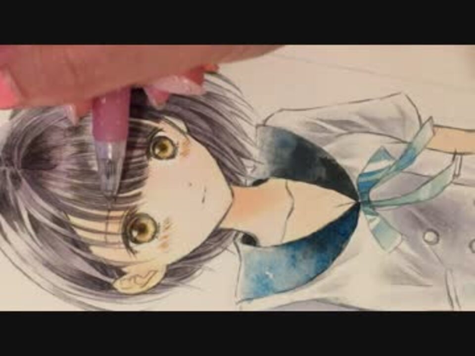 ブルリフ日菜子アナログイラストメイキング ニコニコ動画