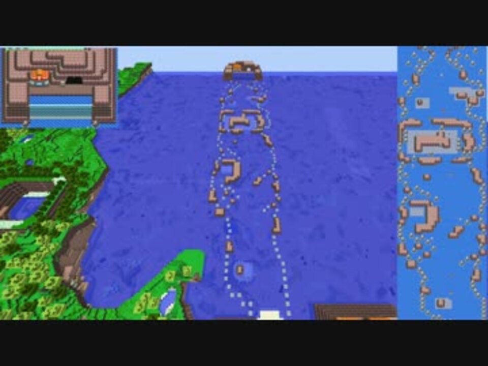 ポケモンdppt シンオウ地方を作りたい58 ゆっくりminecraft ニコニコ動画